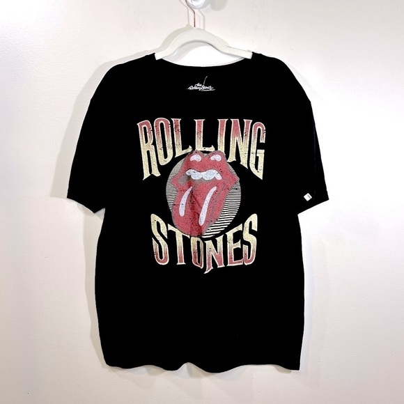 NWT Bravado Rolling Stones Unisex Black Classic Stones Band Tee Size Large - Picture 1 of 9